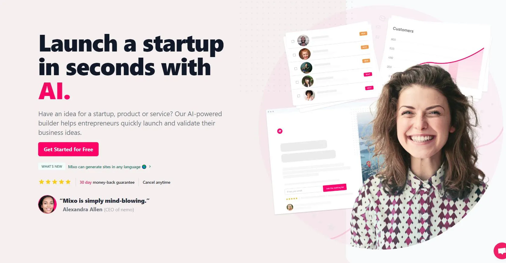 Mixo – Generate Your Website With AI